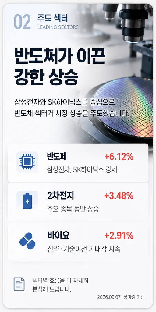 주도 섹터 카드